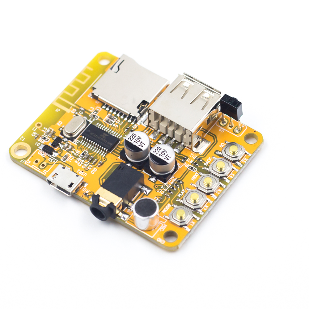 Плата аудиоприёмника c пультом Bluetooth AUX, MP3, батарейка в комплекте